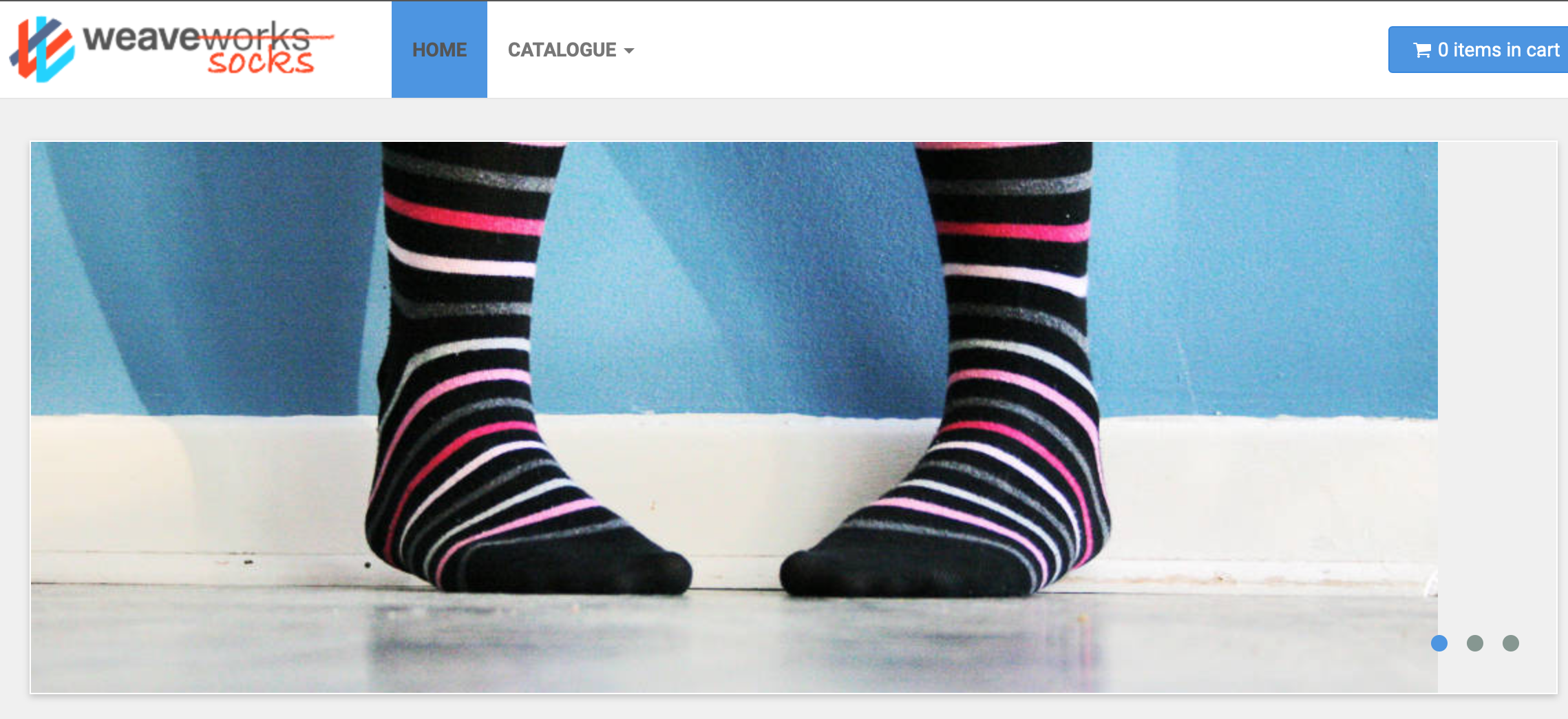 Sock Shop 메인 페이지