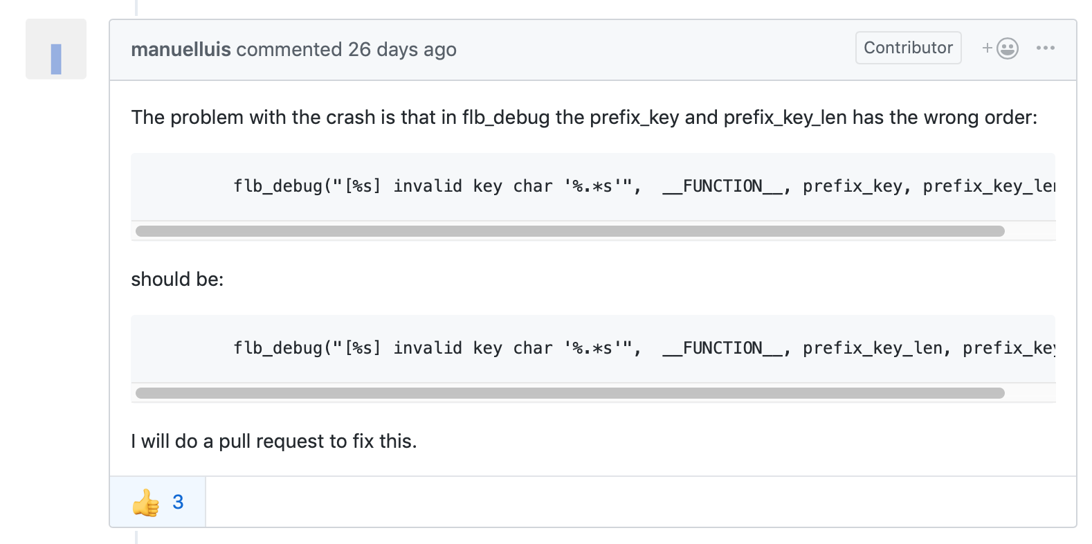 이슈를 고치겠다는 컨트리뷀터