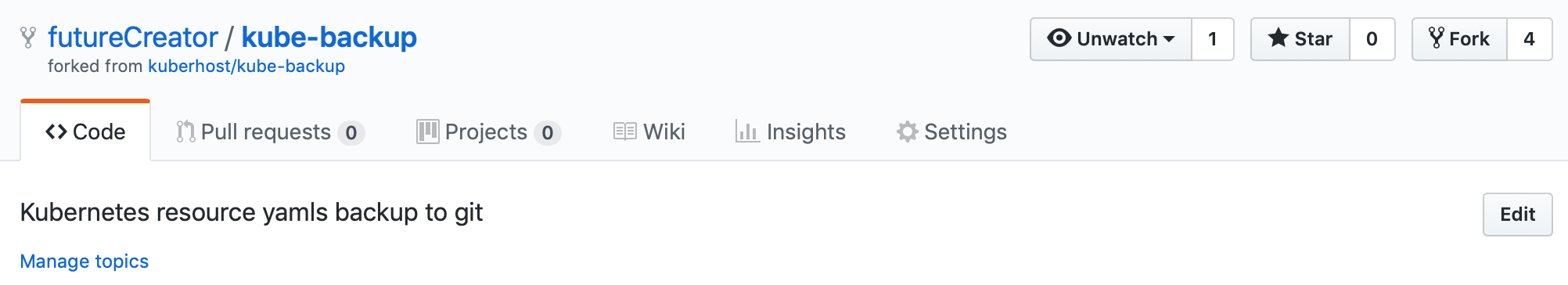 Forked 리파지토리